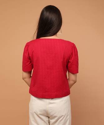 Hot pink crop shirt 5