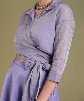 Lavendar tissue wrap top 4