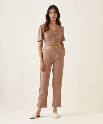 Taupe cotton co ord set 1