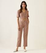 Taupe cotton co ord set