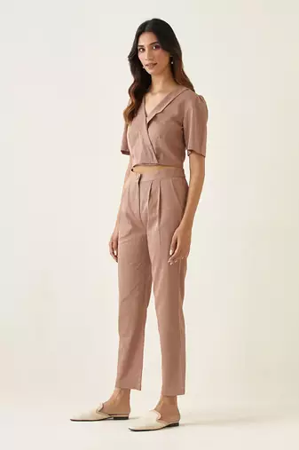 Taupe cotton co ord set