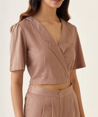 Taupe cotton co ord set 5