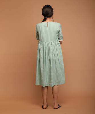 Mint green frill dress 4