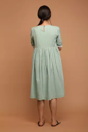 Mint green frill dress