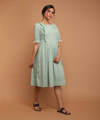 Mint green frill dress 5