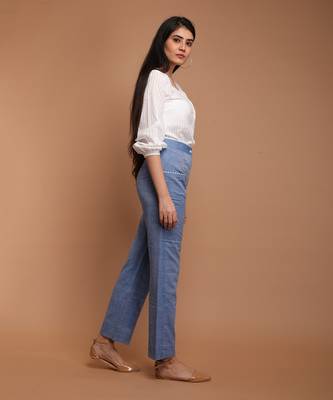 White textured cotton top 3