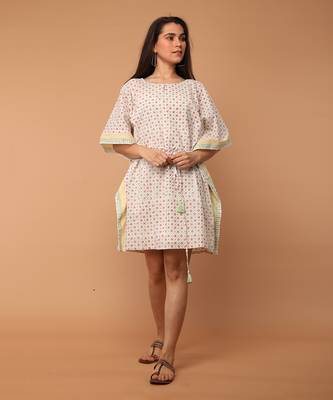 Off white kaftan dress 1