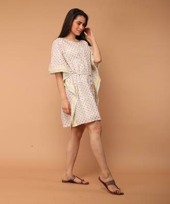 Off white kaftan dress 4