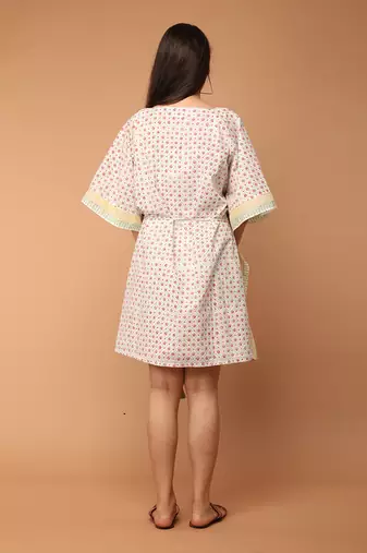 Off white kaftan dress