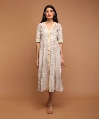 White floral dress 1