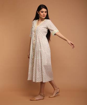 White floral dress 2