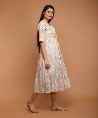 White floral dress 3