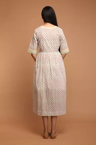 White floral dress