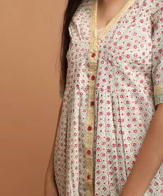 White floral dress 5