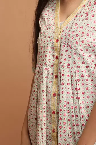 White floral dress