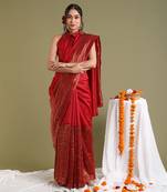 Red Halter Neck Blouse