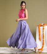 Pink Halter Neck Blouse