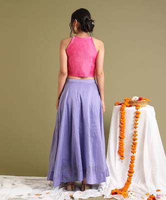 Pink Halter Neck Blouse 4