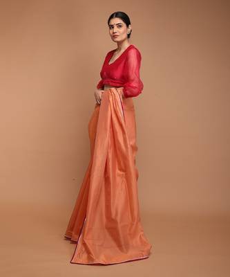 Hot Pink Puff Sleeveed Blouse 4