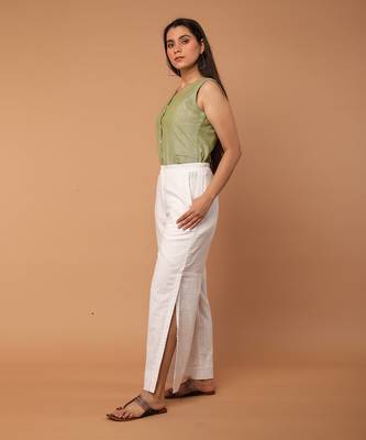 Apple green waistcoat co ord set 4