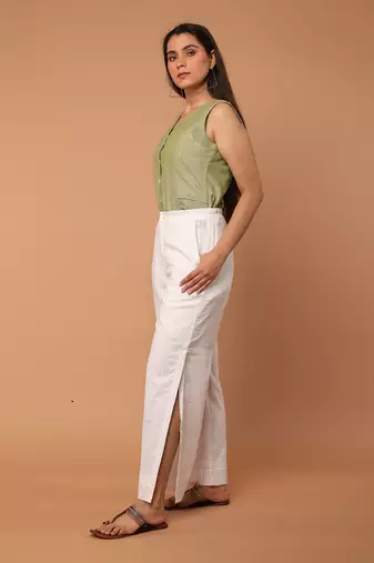 Apple green waistcoat co ord set
