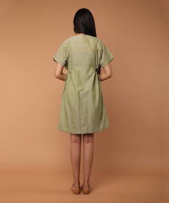 Apple green shift dress 3