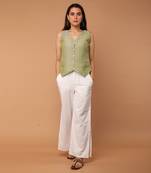 Apple green waistcoat top