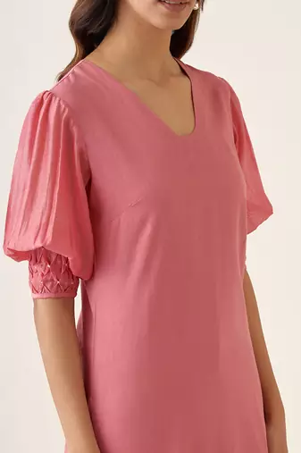 Rose pink kurta set