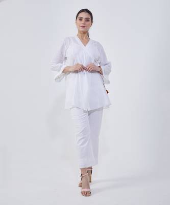White angarakha kurta set 1