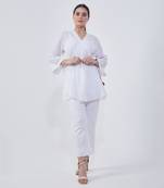 White angarakha kurta set