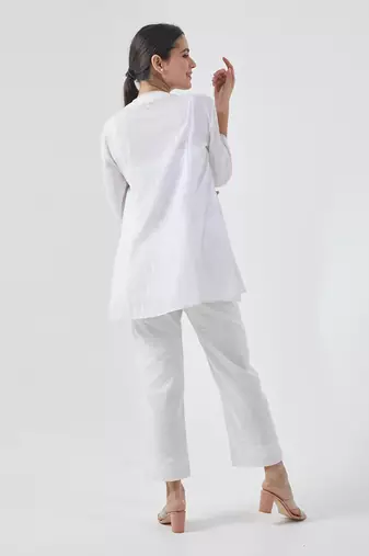 White angarakha kurta set
