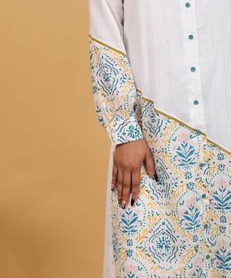 White shirt kurta set 4