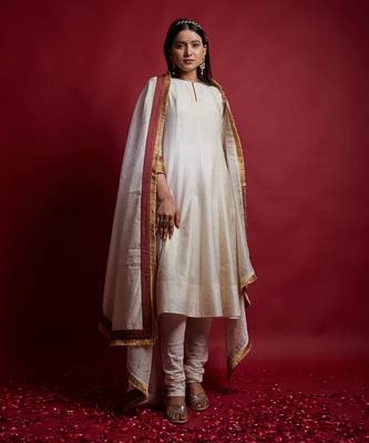 Ivory princess line anarkali set 2
