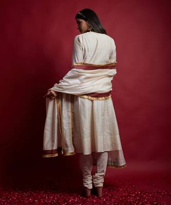 Ivory princess line anarkali set 3
