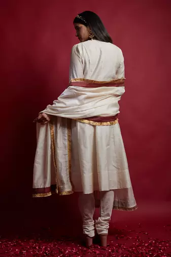 Ivory princess line anarkali set