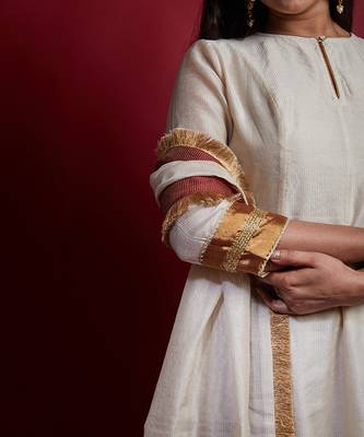 Ivory princess line anarkali set 4