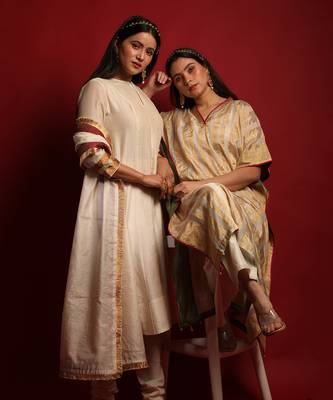 Ivory princess line anarkali set 5
