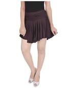 Cotton Lycra Free Size Mini Skirt with Divider
