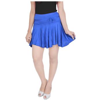 Cotton Lycra Free Size Mini Skirt with Divider 1