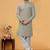 Art Silk Grey Men Kurta Bottom Jacket