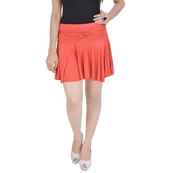 Cotton Lycra Free Size Mini Skirt with Divider 1