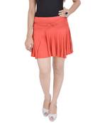 Cotton Lycra Free Size Mini Skirt with Divider