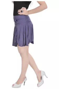 Cotton Lycra Free Size Mini Skirt with Divider