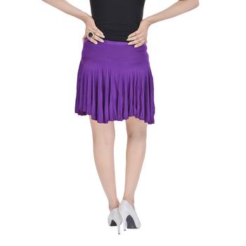 Cotton Lycra Free Size Mini Skirt with Divider 2