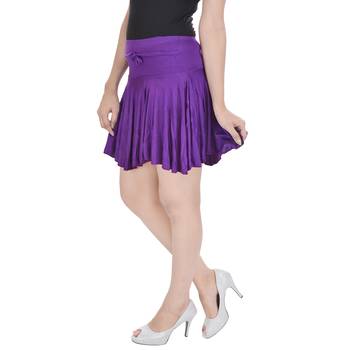Cotton Lycra Free Size Mini Skirt with Divider 4