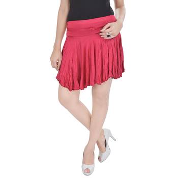 Cotton Lycra Free Size Mini Skirt with Divider 1