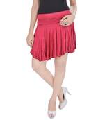 Cotton Lycra Free Size Mini Skirt with Divider