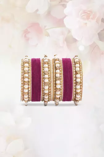 Purple bangles-and-bracelets