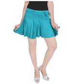 Cotton Lycra Free Size Mini Skirt with Divider