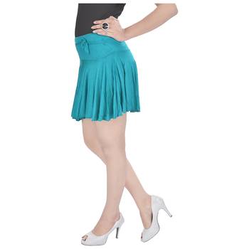 Cotton Lycra Free Size Mini Skirt with Divider 4